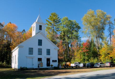 The meadow Meeting House in Corinth, VT