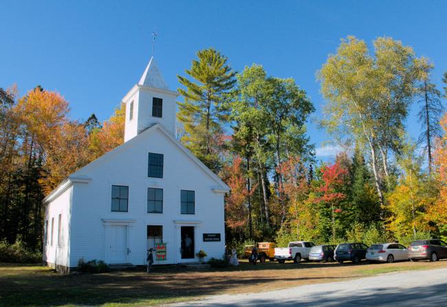 The meadow Meeting House in Corinth, VT